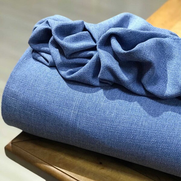 Tweed Liso Azul Mescla